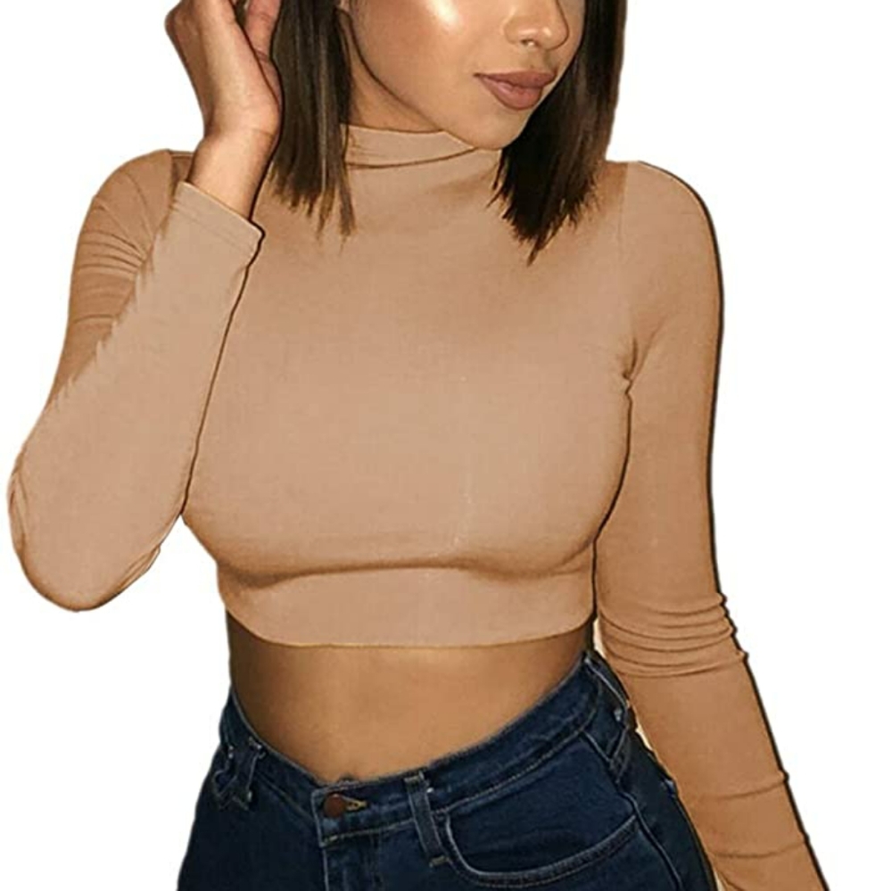 Turtleneck Crop Top